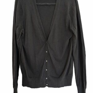 Banana Republic Black V Neck Cardigan Sweater XL